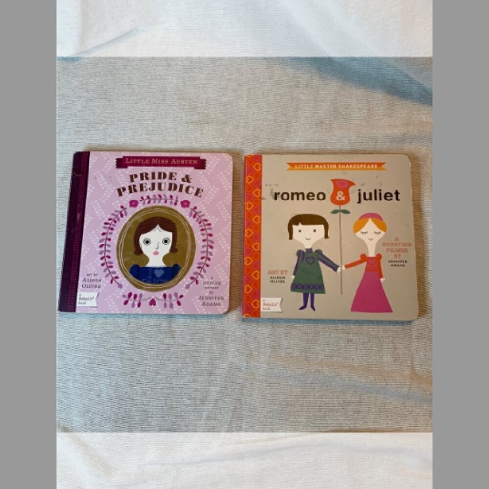 Lot of Two Baby Lit Books Pride & Prejudice and Romeo & Juliet